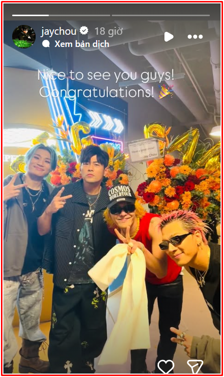 BIGBANG diễn concert kỷ niệm 20 năm, Châu Kiệt Luân bất ngờ xuất hiện phía sau hậu trường Ảnh 2