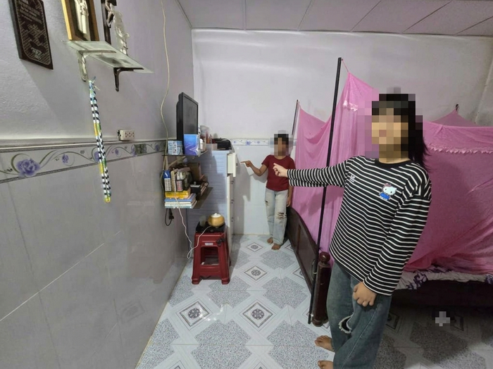 Hiện trường xảy ra vụ mất cắp tại nhà bà L.T.H. Ảnh:&nbsp; Trang TTĐT Công an tỉnh Lâm Đồng