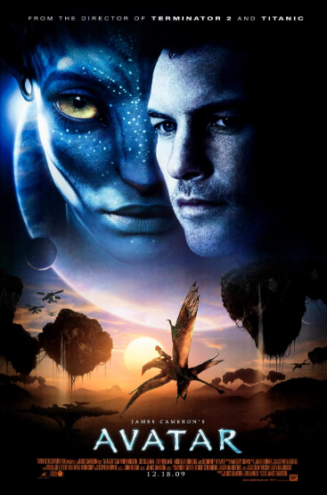 Tác phẩm khoa học viễn tưởng của đạo diễn James Cameron ra mắt năm 2009, đưa khán giả đến hành tinh Pandora, nơi người Na'vi sinh sống. Jake Sully, một cựu lính thủy đánh bộ, tham gia chương trình Avatar rồi dần gắn bó với người bản địa, đứng trước lựa chọn giữa nhiệm vụ ban đầu và việc bảo vệ Pandora. Công nghệ hình ảnh đột phá góp phần đưa phim trở thành hiện tượng toàn cầu.