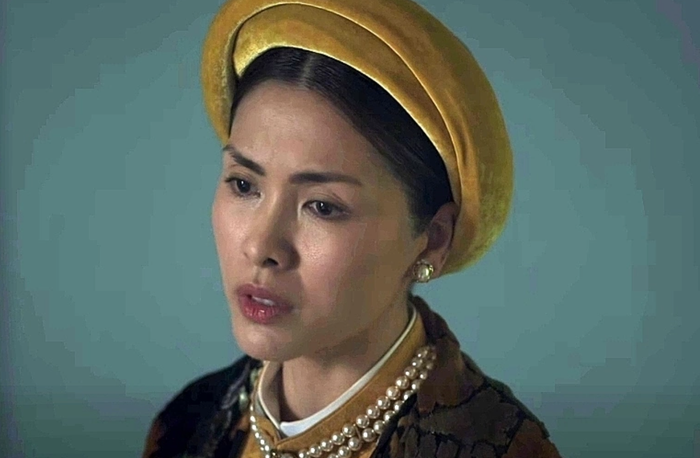 Sau nhiều năm vắng bóng trên màn ảnh rộng, Tăng Thanh Hà trở lại với vai Nam Phương Hoàng hậu trong Hoàng hậu cuối cùng. Ảnh: NSX