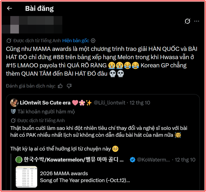 MAMA 2026 gây tranh cãi vì tiêu chí trao giải, Hwasa có nguy cơ đánh mất danh hiệu lớn vào tay BTS? Ảnh 4