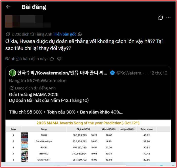 MAMA 2026 gây tranh cãi vì tiêu chí trao giải, Hwasa có nguy cơ đánh mất danh hiệu lớn vào tay BTS? Ảnh 5