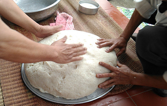 Món xôi nén đã hoàn thành. Ảnh: báo Công&nbsp;