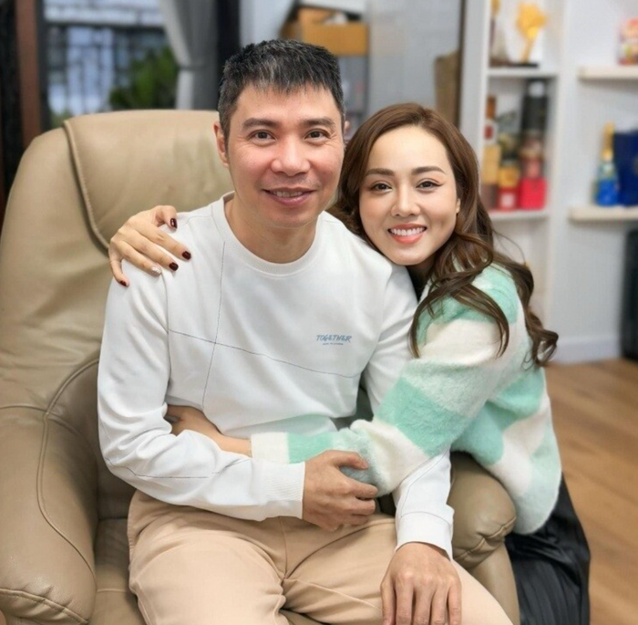 NSND Công Lý và vợ Ngọc Hà.
