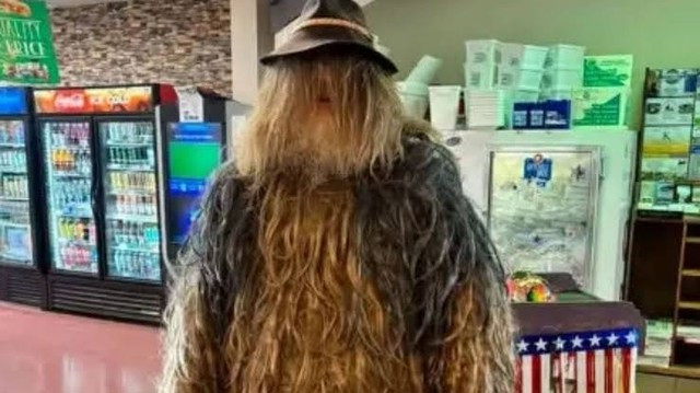 Hóa ra, Bigfoot mà người dân đồn đoán là một người đàn ông mặc trang phục.