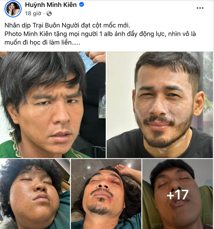 Á hậu Minh Kiên thu hút sự chú ý khi đăng tải album ảnh hậu trường Trại Buôn Người.