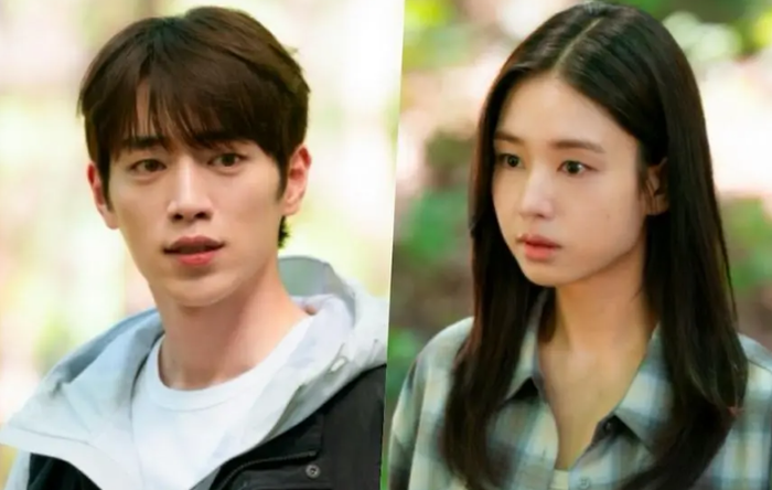 Seo Kang Jun và Ahn Eun Jin ngượng ngùng trong chuyến cắm trại gia đình ở A Love Other Than Yours.