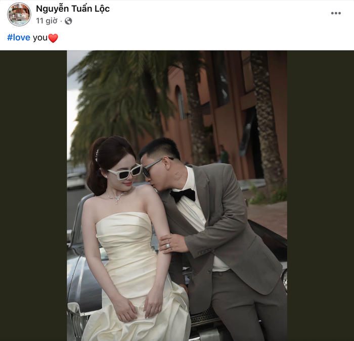 Hoài Lâm đồng loạt thay ảnh đại diện và ảnh bìa bằng hình ảnh trong bộ ảnh cưới cùng Nguyễn Thị Ngọc Trinh.