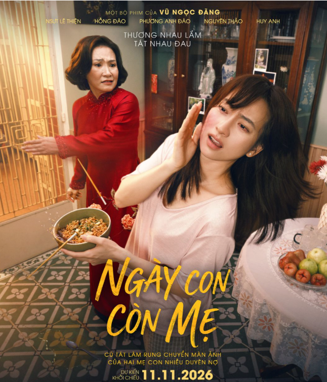 Hồng Đào và Phương Anh Đào vào vai mẹ - con.