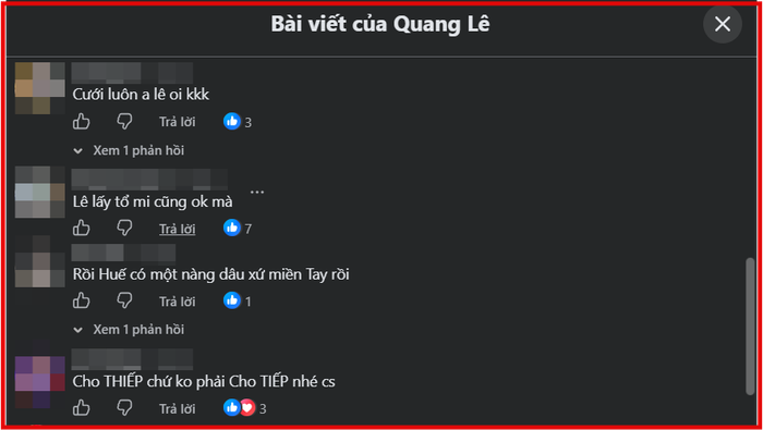Khán giả rần rần 'đẩy thuyền' Quang Lê và Tố My sau chia sẻ về chuyện cưới chồng.