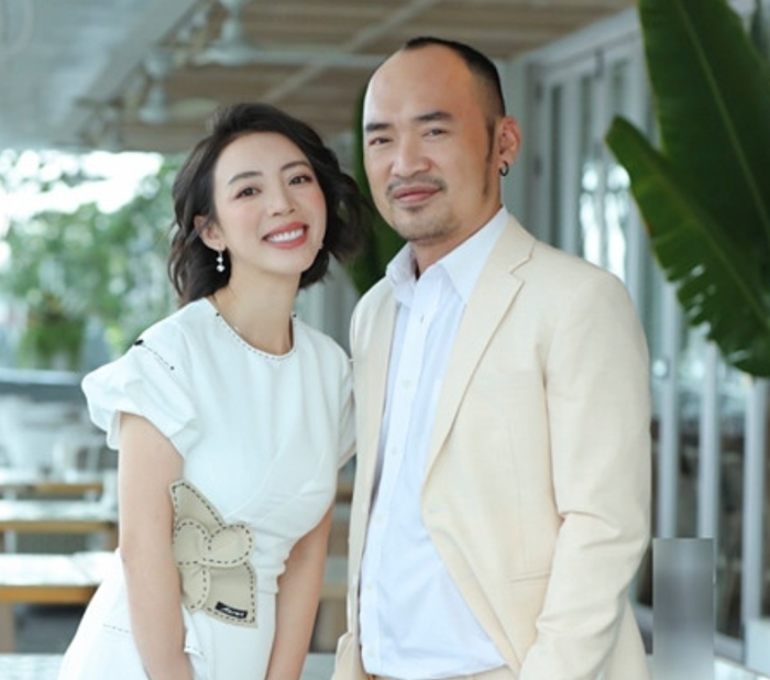 Vợ chồng Thu Trang - Tiến Luật.