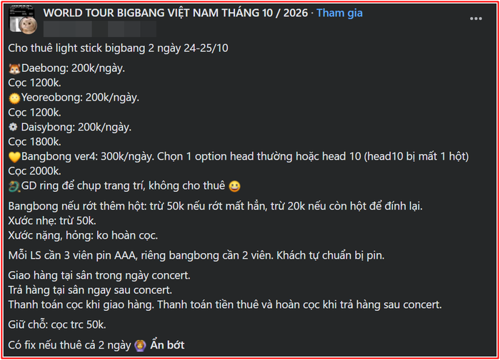 Món đồ đang được săn đón nhất lúc này trước thềm concert BIGBANG tại Hà Nội Ảnh 3