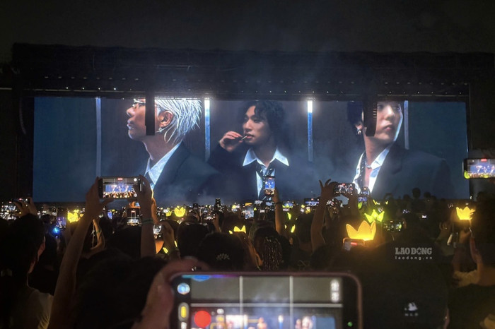 3 thành viên của BigBang khiến người hâm mộ thích thú khi nói tiếng Việt. Ảnh: Huyền Chi/báo Lao Động