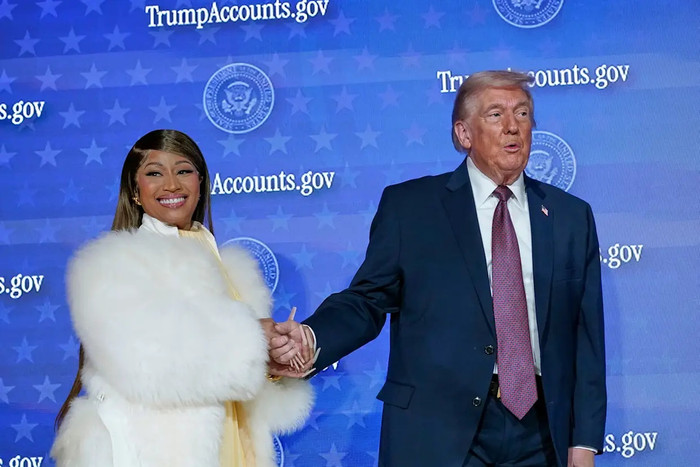 Minaj là người ủng hộ Trump nhiệt thành (Ảnh: Jose Luis Magana).