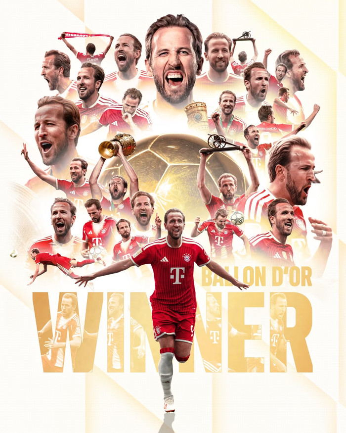 Harry Kane giành QBV 2026. Ảnh: Bayern Munich