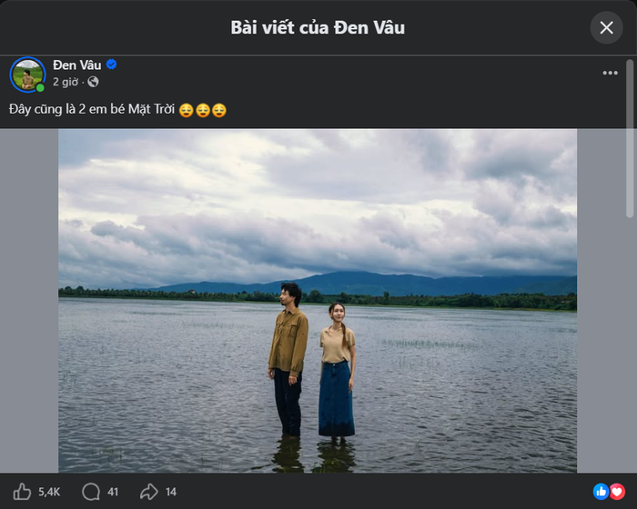 Đen Vâu công khai hai em bé khiến khán giả thích thú.