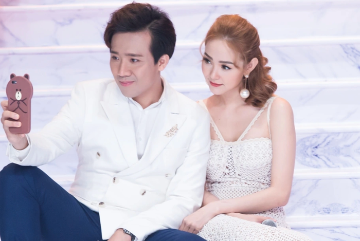 Trấn Thành và Minh Hằng.