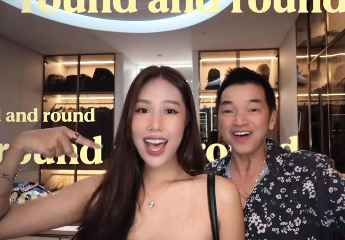Vợ kém nghệ sĩ Quang Minh 37 tuổi cùng chồng quay clip bắt trend.