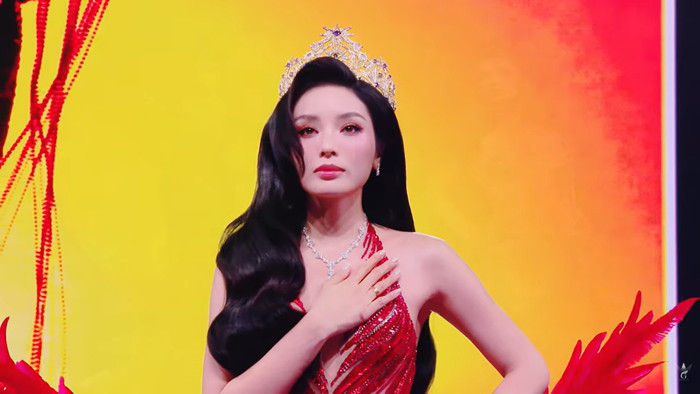 Hoa hậu Kỳ Duyên trong màn final walk, khép lại nhiệm kỳ Miss Universe Vietnam sau 2 năm đăng quang.&nbsp;