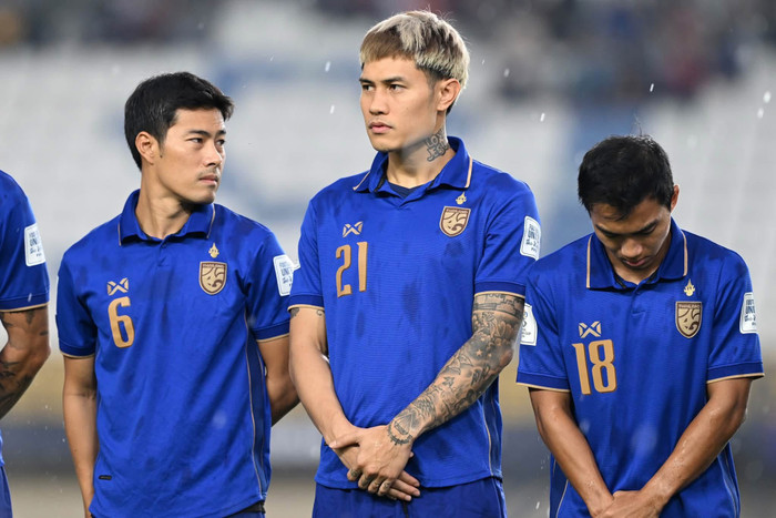 Tuyển Thái Lan đánh bại Pakistan và Việt Nam để kiếm 6,58 điểm FIFA, nhưng thất bại trước Philippines khiến gần như toàn bộ thành quả ấy biến mất chỉ sau một trận đấu. Ảnh: FAT