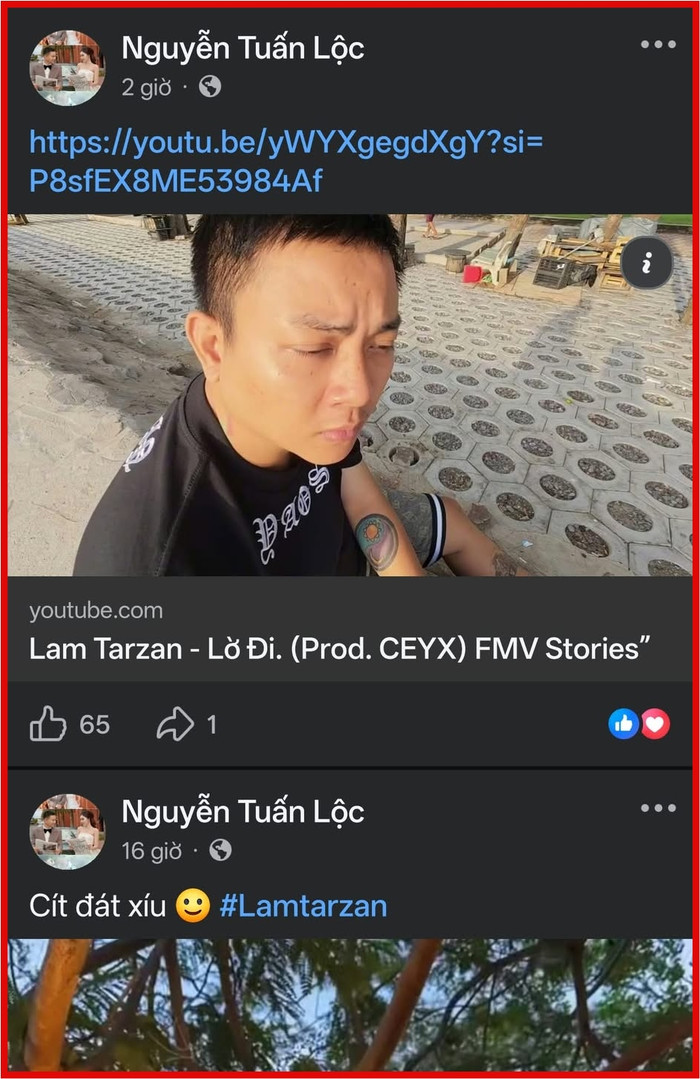 Hoài Lâm đổi nghệ danh mới Lam Tarzan sau khi đám cưới không lâu.