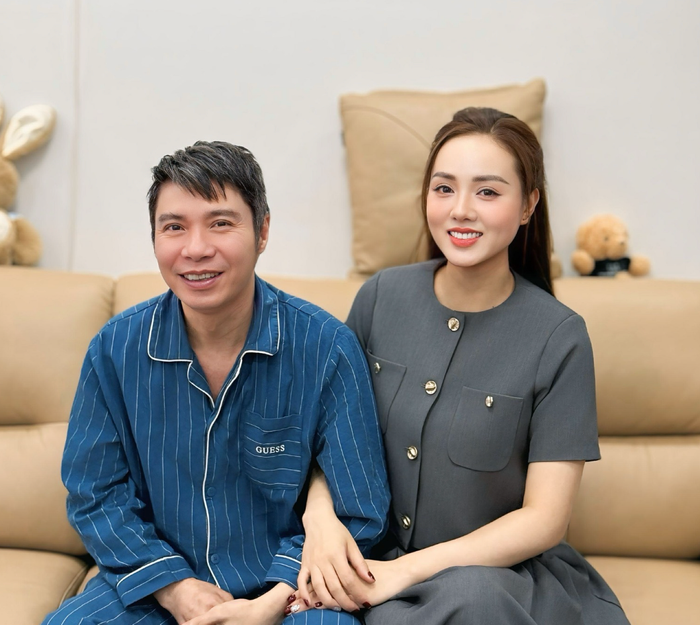 NSND Công Lý và vợ Ngọc Hà.