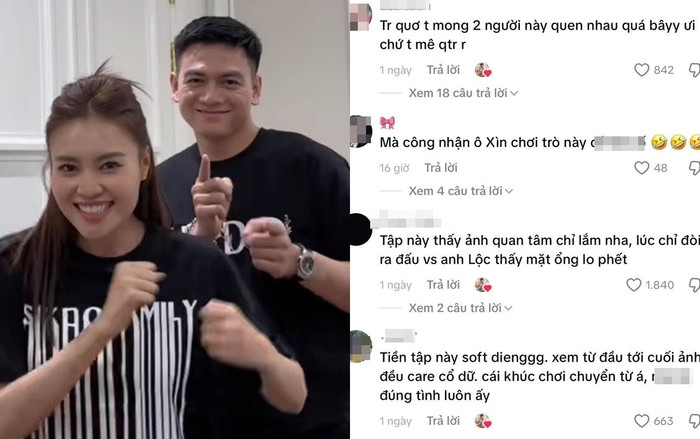 Nhiều khán giả thích thú trước tương tác công khai của Lê Xuân Tiền dành cho Ninh Dương Lan Ngọc.