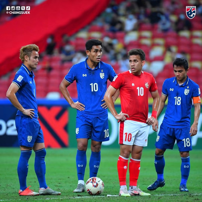 Gần 5 năm sau chung kết AFF Cup 2020, Indonesia và Thái Lan tái ngộ ở trận đấu quyết định chức vô địch FIFA ASEAN Cup 2026 với nhiều khác biệt. Ảnh: Changsuek