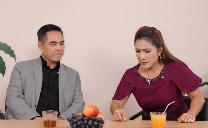 Trung Dũng và Cát Tường chia sẻ trong Thật & Giả.