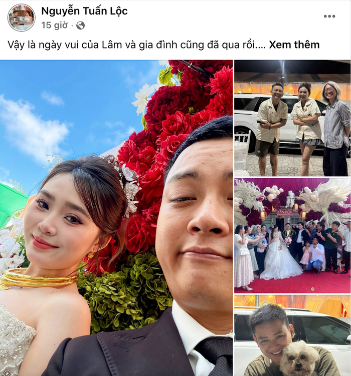 Hoài Lâm viết tâm thư và chia sẻ loạt hình ảnh trong hôn lễ cùng bà xã Ngọc Trinh.