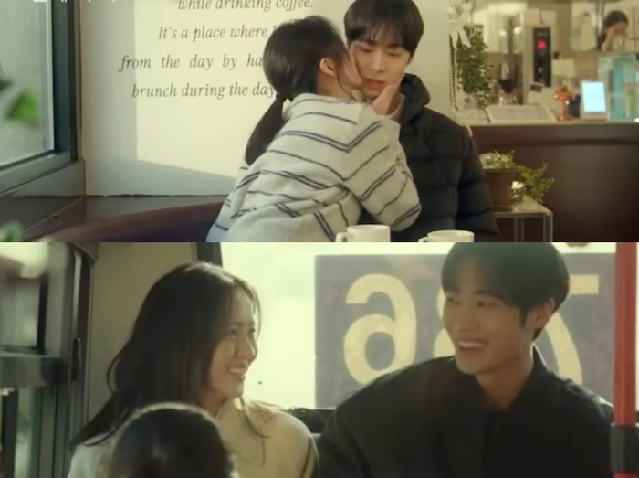 Ngay từ poster và trailer, Từng Bước Bên Nhau đã gây chú ý với loạt khoảnh khắc tình cảm giữa Choo Young Woo và Kim So Hyun. Hai nhân vật được khắc họa qua những khoảnh khắc đời thường như cùng ăn kem, đi xe buýt, gặp gỡ tại quán cà phê hay làm việc trong phòng nghiên cứu. Đáng chú ý, trailer mở đầu bằng lời tỏ tình “Anh thích em” của nam chính. Cuối đoạn giới thiệu, Yoo Jin bất ngờ chủ động hôn Min Jae sau một câu nói đầy ẩn ý, đẩy bầu không khí lãng mạn lên cao trào.