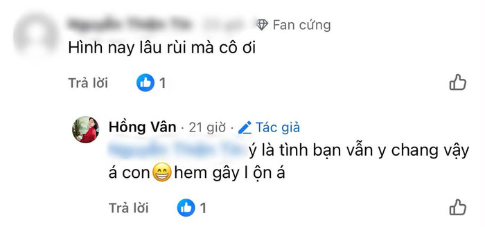 Hồng Vân trực tiếp phản hồi và khẳng định tình bạn giữa cô với Hồng Đào vẫn không thay đổi.&nbsp;