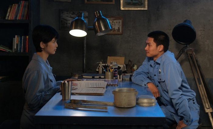 Nguyễn Hùng và Ngọc Xuân trong phim.