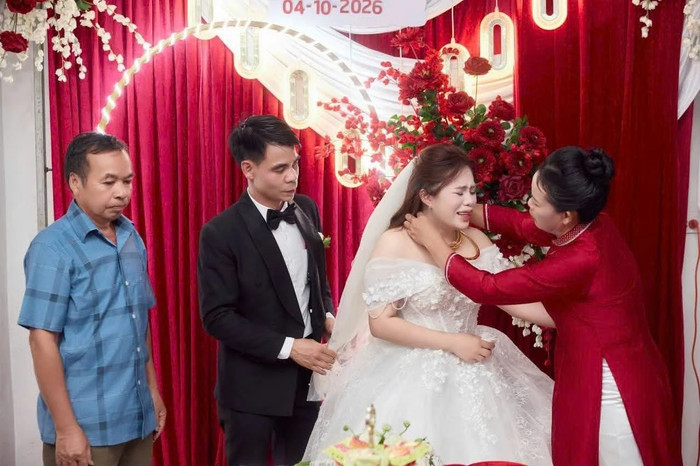 Gia đình bà Lan tổ chức lễ cưới long trọng đưa con dâu đến bến hạnh phúc mới sau nhiều năm gắn bó. ẢNH: NHÂN VẬT CUNG CẤP