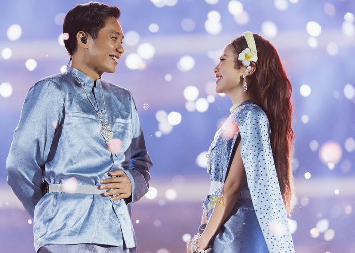 Bảo Định và Phương Mỹ Chi có màn kết hợp tại chương trình Đại hội Dân chơi Dân ca.