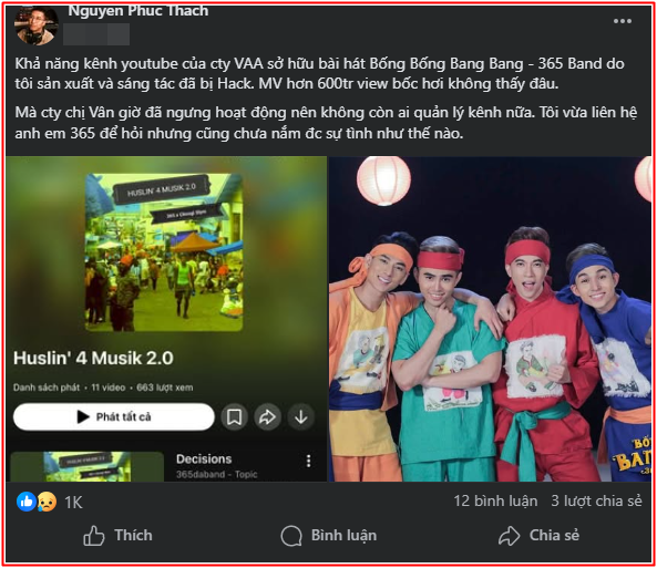 Tác giả lên tiếng giữa lúc MV Bống Bống Bang Bang 'bay màu' khỏi YouTube Ảnh 3
