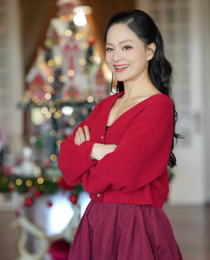 Lan Phương luôn thể hiện sự tích cực mỗi khi xuất hiện trước công chúng. Ảnh: FBNV