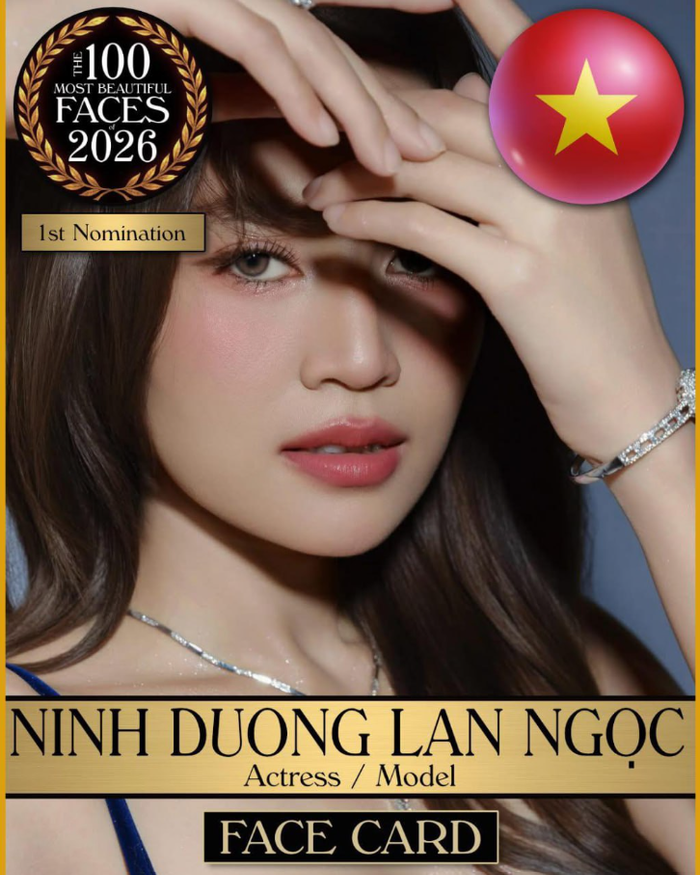 Ninh Dương Lan Ngọc trong danh sách đề cử 100 gương mặt đẹp nhất thế giới năm 2026