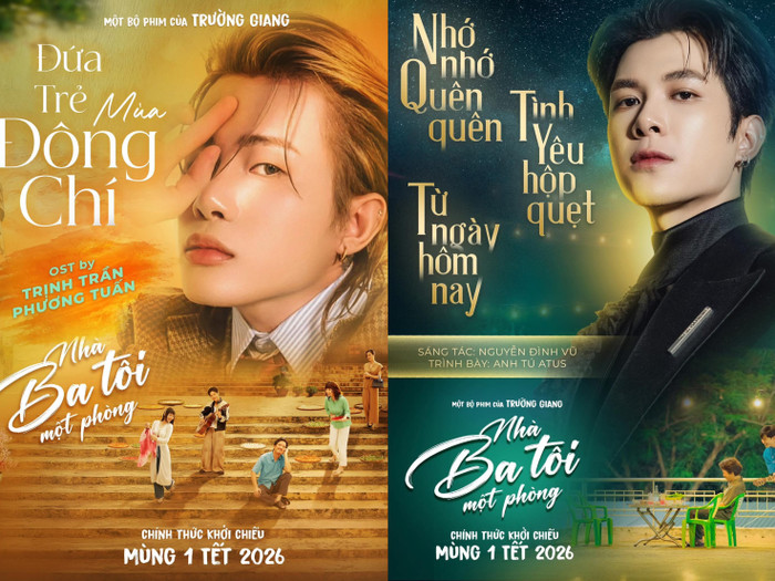 Jack J97 và Anh Tú Atus là hai giọng ca góp phần hoàn thiện màu sắc cảm xúc cho bộ phim. - Ảnh: NSX