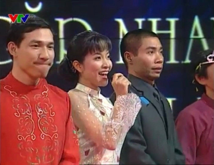 MC Thảo Vân khi dẫn chương trình Táo Quân vào năm 2023. Ảnh: FBNV