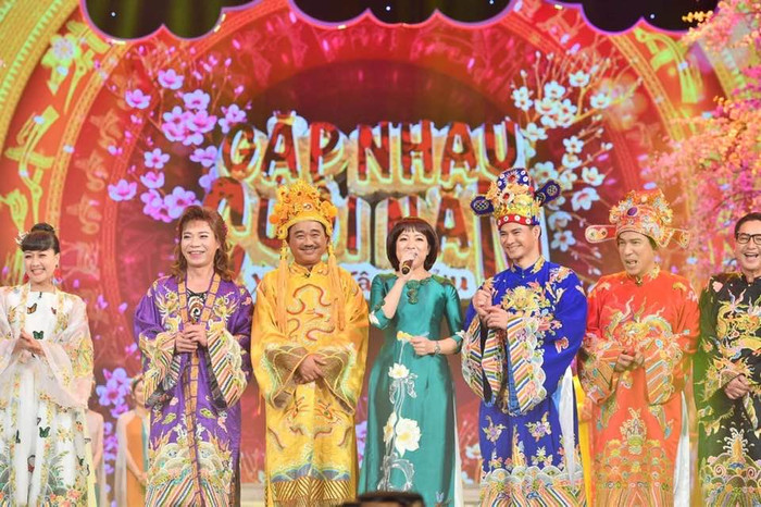 MC Thảo Vân đã đảm nhận vai trò dẫn mở đầu, kết thúc chương trình Táo Quân trong nhiều năm qua. Ảnh: FBNV