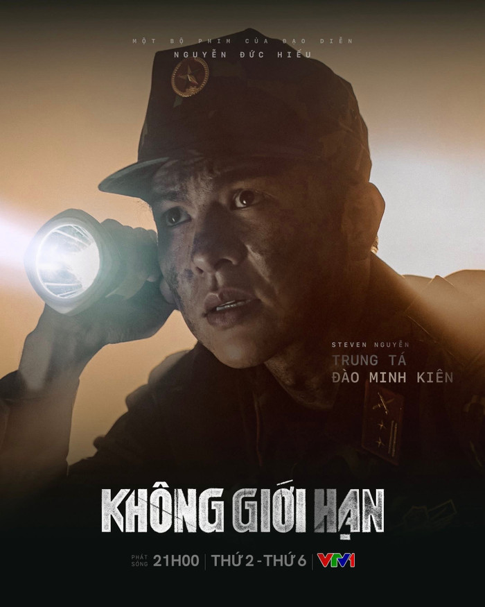Steven Nguyễn vào vai Trung Tá Đào Minh Kiên trong phim Không Giới Hạn. - Ảnh: FBNV&nbsp;
