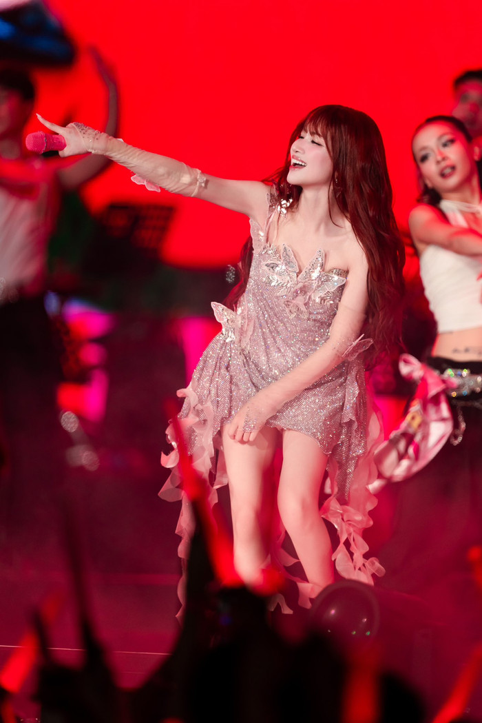 Nhiều khán giả thích thú khi nữ ca sĩ 'quẩy' hết mình.