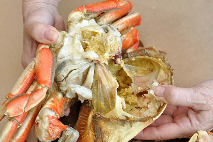 &nbsp;Phần tuyến tiêu hóa, thường nằm trong mai cua hoặc ghẹ, cũng là bộ phận được nhiều người ưa thích.