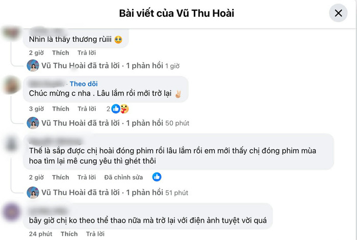 Phản ứng khán giả khi Vũ Thu Hoài trở lại sau nhiều năm vắng bóng (Ảnh: Chụp màn hình).