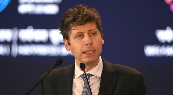 Sam Altman, CEO OpenAI, tại Hội nghị thượng đỉnh về Tác động của Trí tuệ Nhân tạo ở New Delhi, Ấn Độ. Ảnh: CNBC