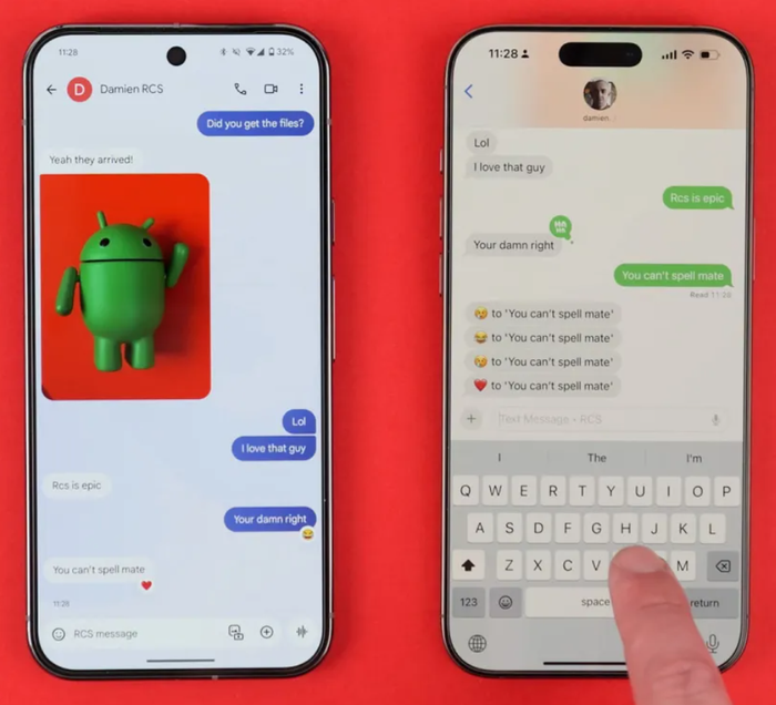 Google và Apple thử nghiệm RCS được mã hóa trên Android và iOS 26.4. Ảnh: 9to5google