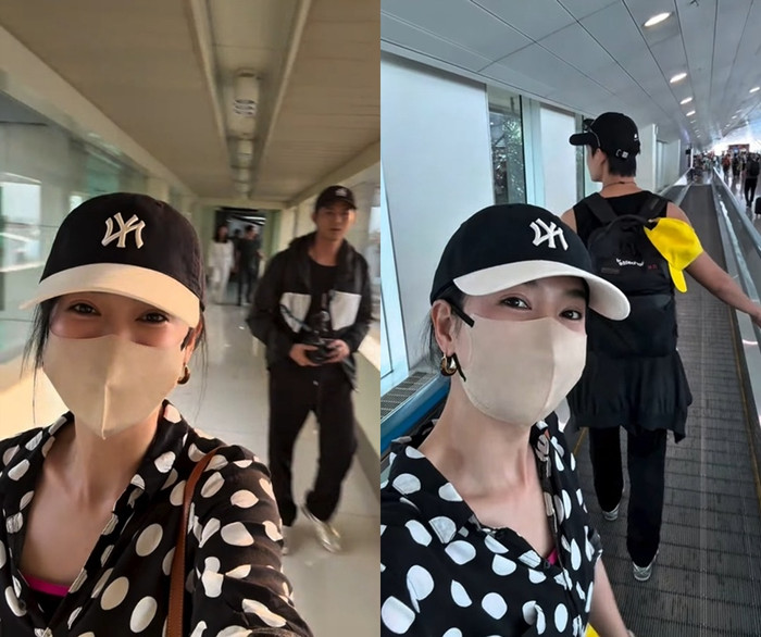 Quỳnh Lam và bạn trai là Vũ Đằng có chuyến xuất ngoại ngày đầu năm.