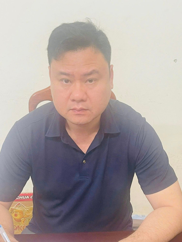 Nguyễn Viết Linh tại Cơ quan Công an. Ảnh: Thông tin Chính phủ