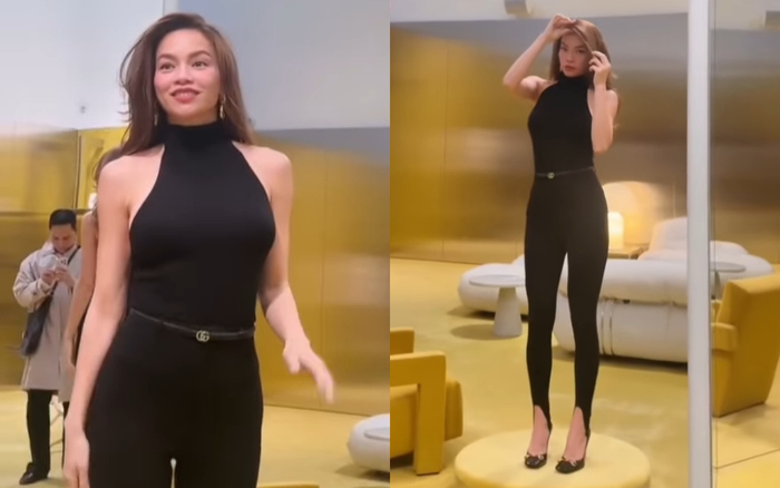 Hồ Ngọc Hà khoe trọn dáng thon qua video hậu trường. Ảnh: IGNV